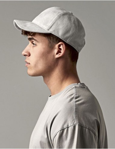 BEE-B656-Faux Suede 6 Panel Cap